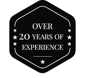 over 20 years of experience
